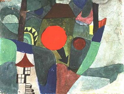 With the Setting Sun Paul Klee